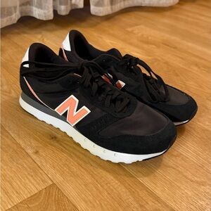 New Balance 311 Black and Coral Sneakers